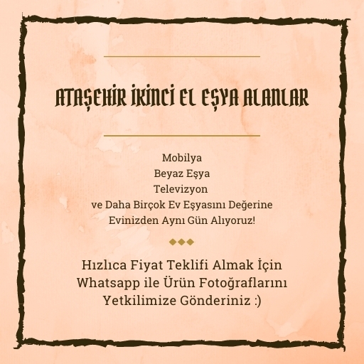 Ataşehir İkinci El Eşya Alanlar