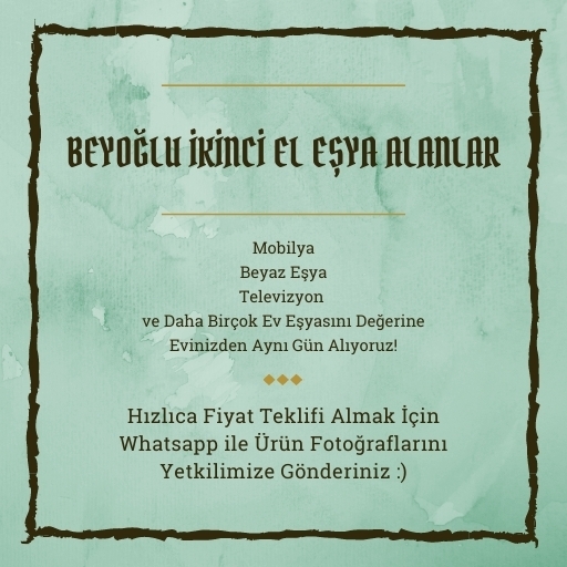 Beyoğlu İkinci El Eşya Alanlar