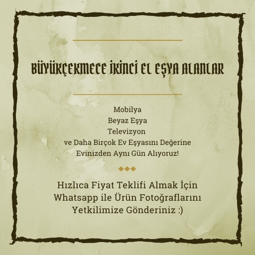 Büyükçekmece İkinci El Eşya Alanlar
