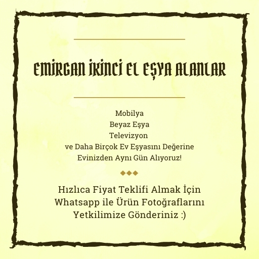 Emirgan İkinci El Eşya Alanlar