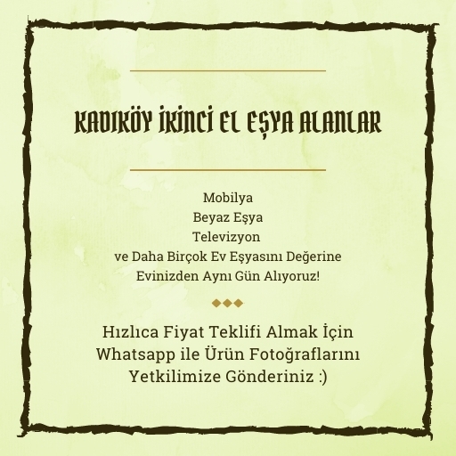 Kadıköy İkinci El Eşya Alanlar