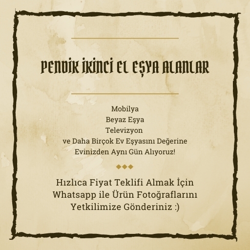Pendik İkinci El Eşya Alanlar